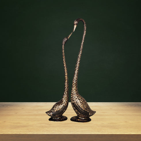 Brass Showpiece Duck Pair 6.38kg
